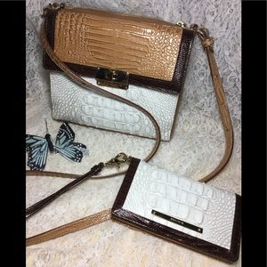 2 pc BRAHMIN COCONUT KEDIMA MANHATTAN &wallet